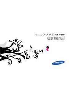 Samsung Galaxy S manual. Camera Instructions.